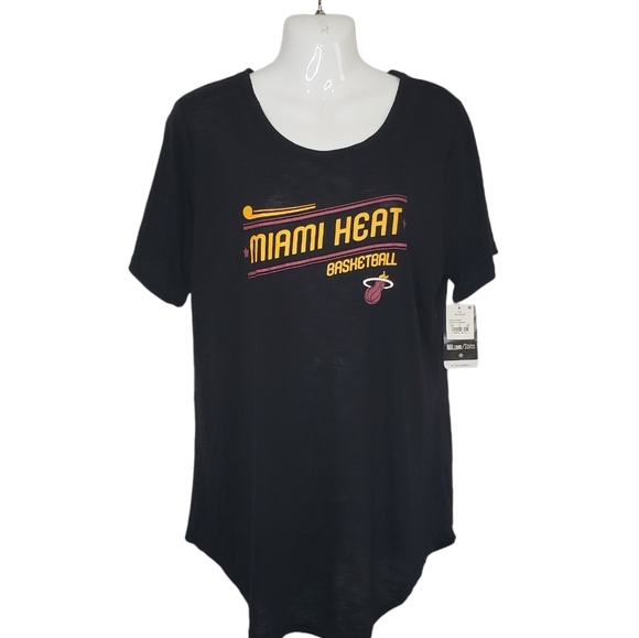 New NBA Miami Heat Basketball Tee Shirt Women's Size XL - Picture 14 of 14